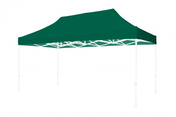 Zeltdach - 3x4,5m - einfarbig - Grün